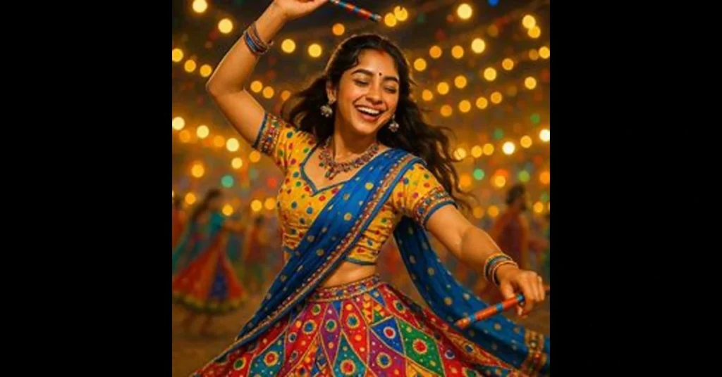 "Google Gemini Nano Banana AI Photo Trend Navratri Garba look"