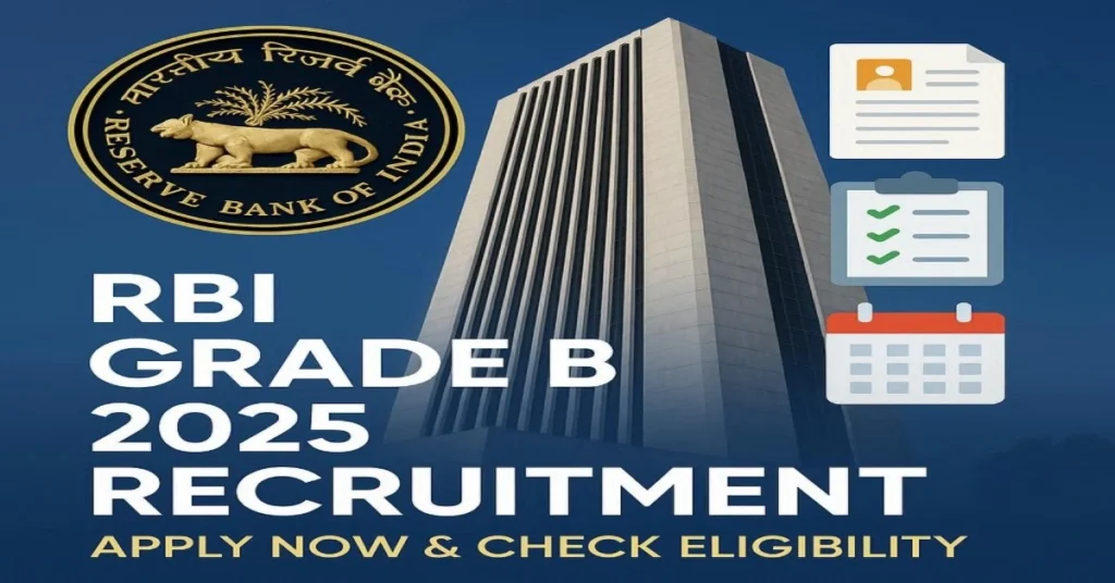 RBI Grade B 2025 Recruitment – Apply Online, Eligibility, Important Dates