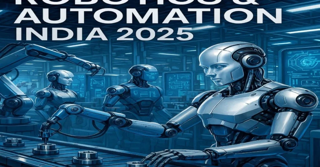 Robotics & Automation India 2025 futuristic industrial robots and AI automation in smart factories