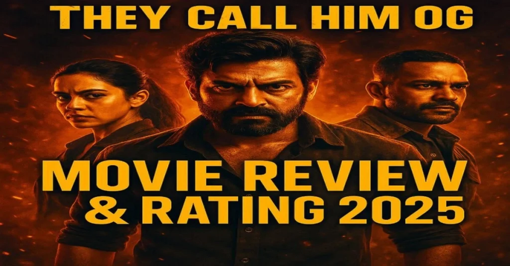 "They Call Him OG Movie Review & Rating 2025 poster featuring lead actors"