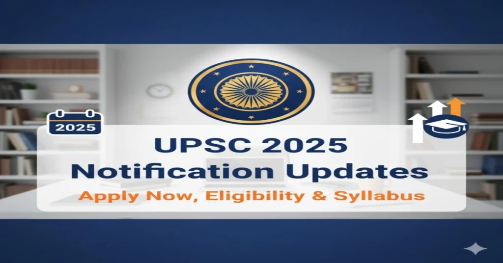 UPSC 2025 Notification Updates – Apply Now, Eligibility & Syllabus