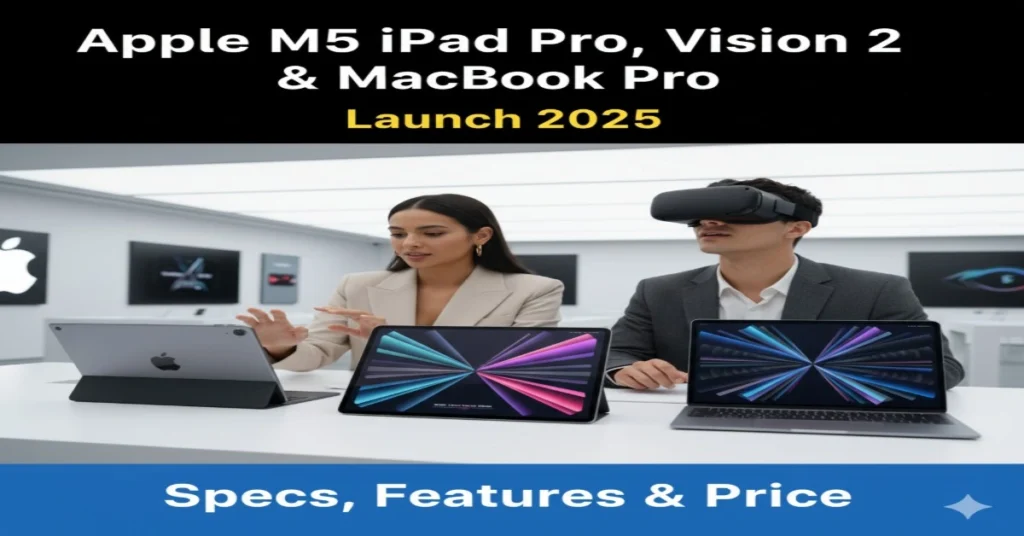 Apple M5 iPad Pro, Vision Pro 2 & MacBook Pro Launch 2025 – Specs, Features & Price