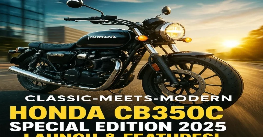 Honda CB350C Special Edition 2025 Launch showcasing classic design, modern features, and advanced motorcycle technology