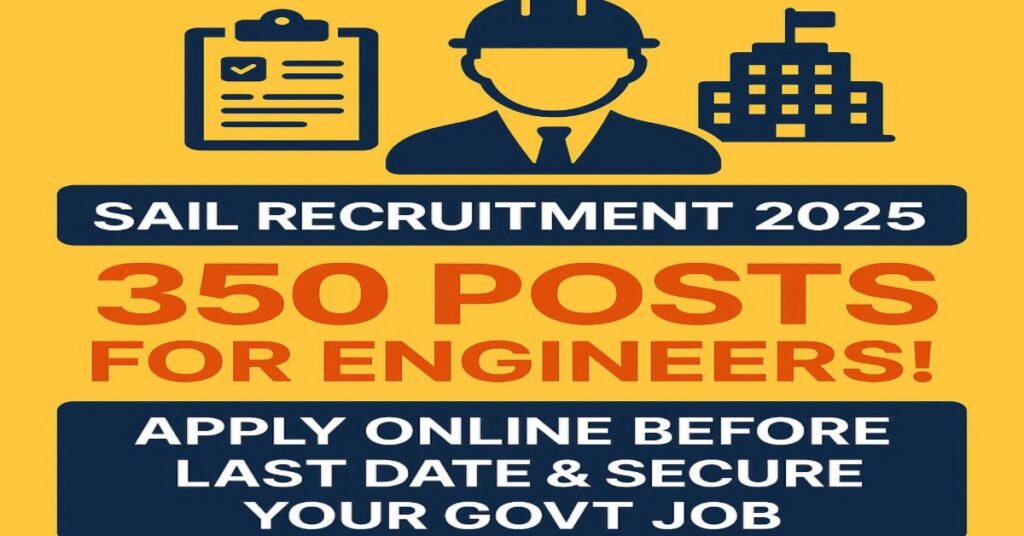 SAIL Recruitment 2025 – Apply Online for 350 Assistant Manager & Engineering Associate Posts